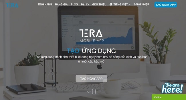 Làm App miễn phí bằng TeraApp